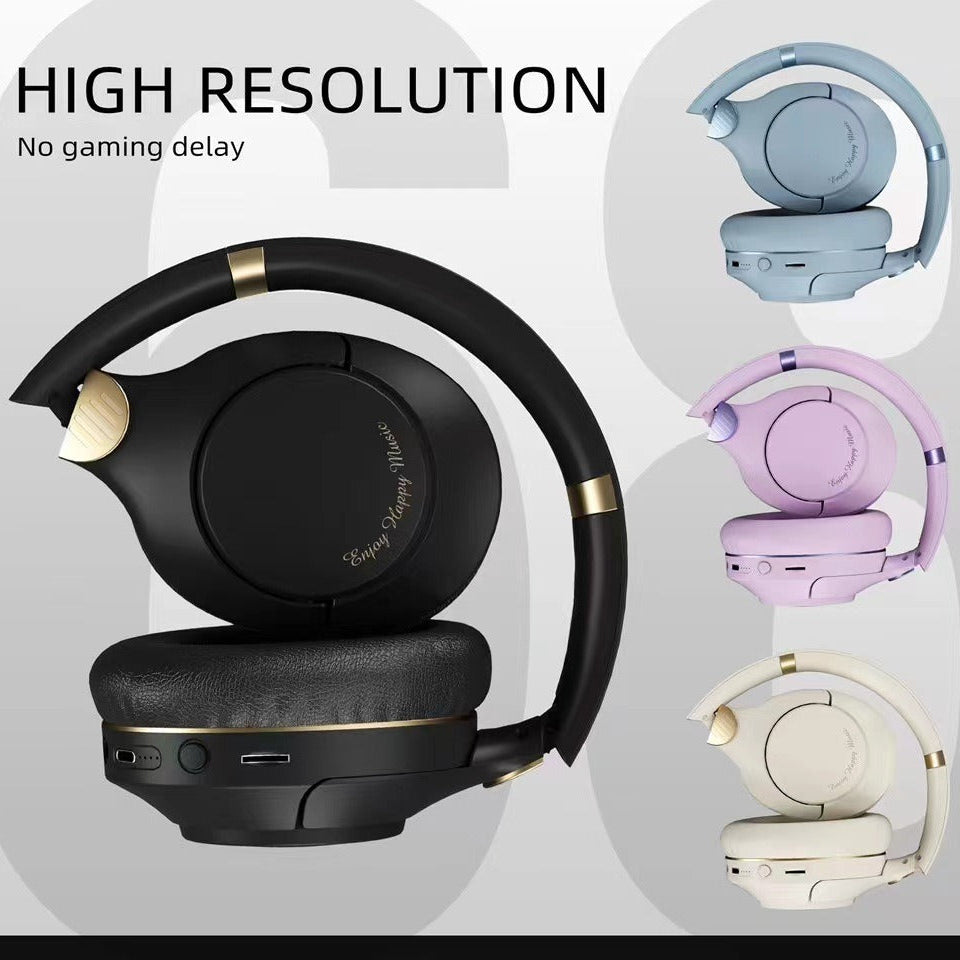 Wireless Gaming Headset – BT 5.3, Heavy Bass, 8Hr, Low Latency Black Star Audio