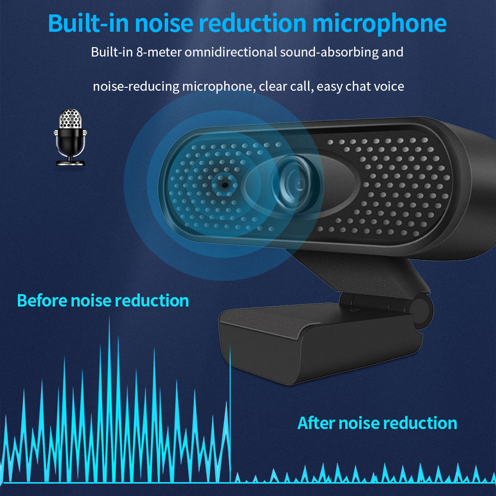 Web Camera With Microphone Black Star Audio