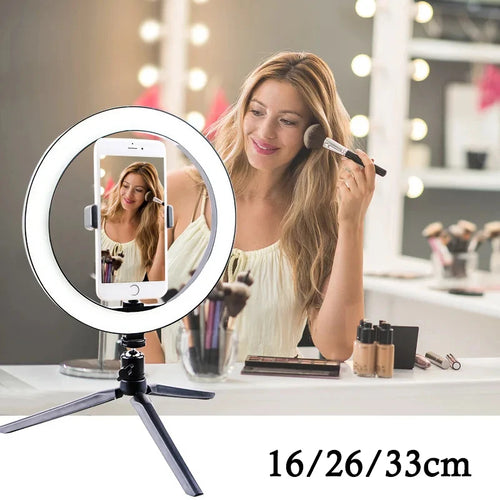 10 Inch LED Ring Light Photographic Selfie Ring - Black Star Audio