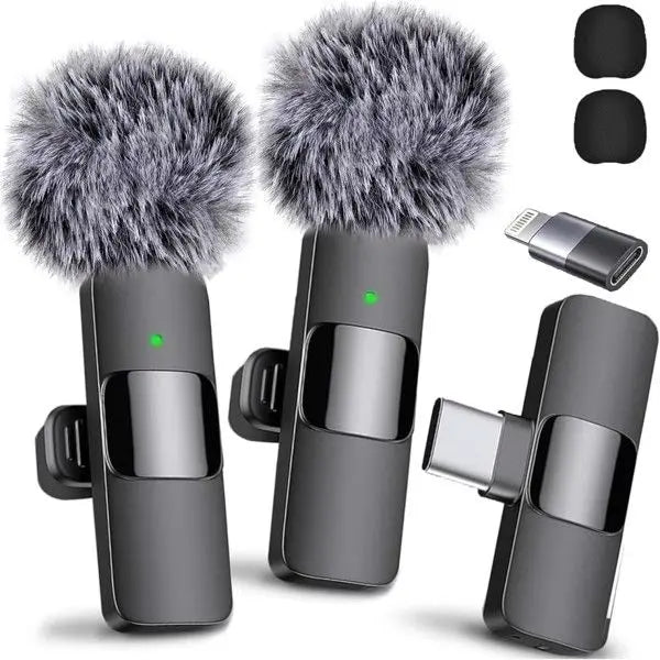 Wireless Lavalier Microphone for iPhone, iPad, Android, Berry Charmz