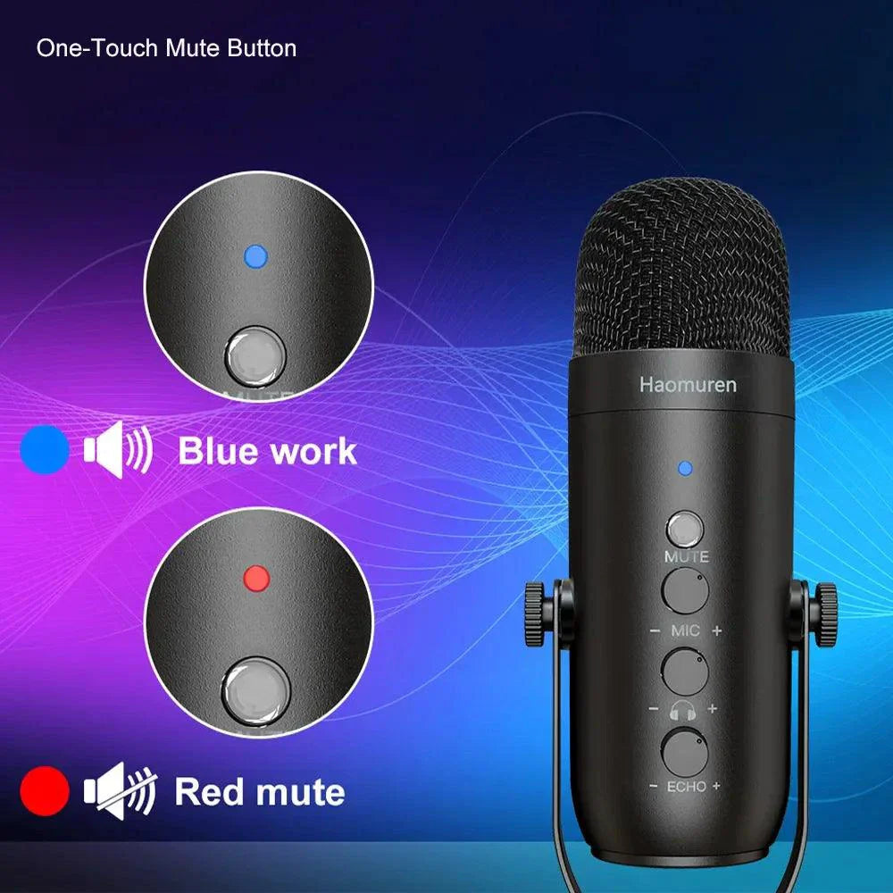 USB Streaming Podcast Microphone Kit - Black Star Audio