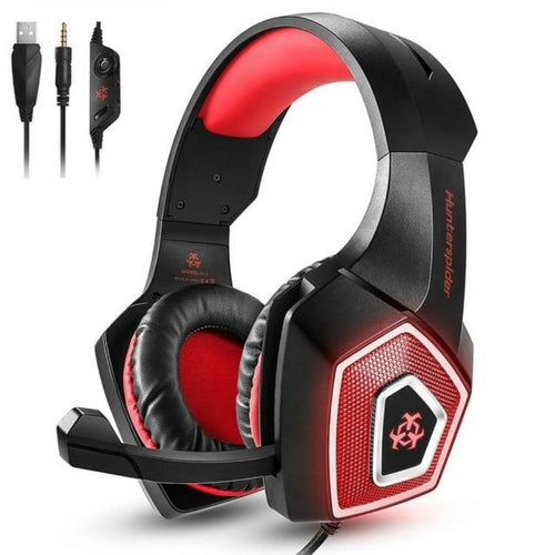 Dragon Stereo LED Gaming Headset – Retractable Mic, Multi-Platform 