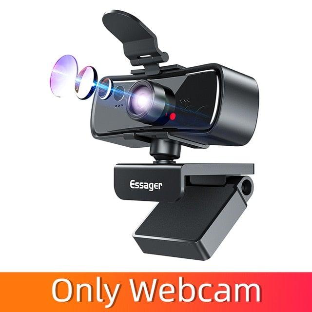 Webcam 2K Full HD Web Camera Black Star Audio